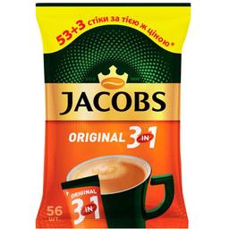 Напій кавовий Jacobs 3 в 1 Original Мультипакет, 672 г (56 шт.х12 г) (589862)