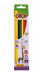 Карандаши цветные ZiBi Kids Line, 6 шт. (ZB.2413)