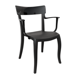 Крісло Papatya Hera-K, чорне сидіння, верх чорний (289658)