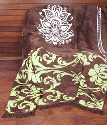 Плед Lotus Saray, 220х200 см, коричневий (2000008485180)