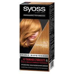 Краска для волос Syoss 8-7 Карамельный блонд, 115 мл