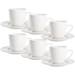 Чайний набір Lefard Хвиля, 6 персон, білий (359-482)