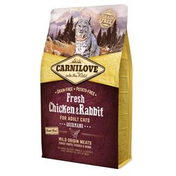 Сухой корм для взрослых кошек Carnilove Fresh Chicken & Rabbit for Adult cats, с курицей и кроликом, 2 кг