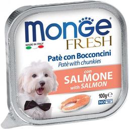 Влажный корм Monge Dog Fresh с лососем, 100 г