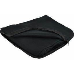 Плед-подушка флісова Bergamo Mild 180х150 см, чорна (202312pl-01)