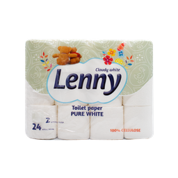 Туалетная бумага Lenny, двухслойная, 24 рулона
