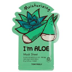 Маска тканинна для обличчя Tony Moly I'm Aloe Mask Sheet Moisturizing Алое, 21 мл