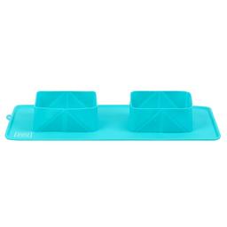 Складная миска Waudog Silicone, 38,5х23х5 см, голубой (50802)