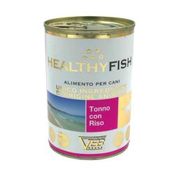 Монопротеиновый влажный корм для собак склонных к аллергии Healthy Fish, с тунцом и рисом, 400 г