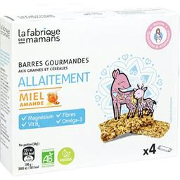 Батончик семенной La fabrique des mamans Allaitement Грудное вскармливание с медом и миндалем органический 144 г (4 шт. х 36 г)