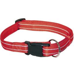 Нашийник для собак Croci Soft Reflective світловідбивний, 40-65х2,5 см, червоний (C5079826)