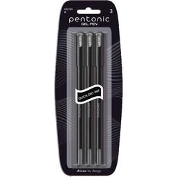 Ручка гелева Linc Pentonic чорна, 0,6 мм, 3 шт. (420426)