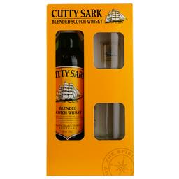 Набір: Віскі Cutty Sark, 40%, 0,7 л + 2 склянки