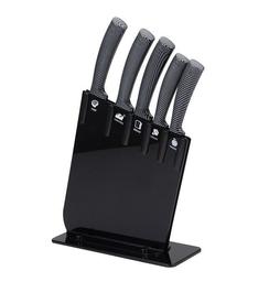 Набір ножів San ignacio, 6 предметів, сірий із чорними (SG-4330)