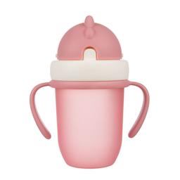 Кружка с силиконовой трубочкой Canpol babies Matte Pastels, 210 мл, розовый (56/522_pin)