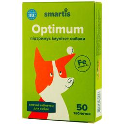 Додатковий корм для собак Smartis Senior з метіоніном та залізом, 50 таблеток