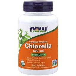 Хлорелла Now Foods Chlorella 500 мг 200 таблеток
