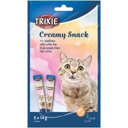Ласощі для котів Trixie Creamy Snacks Риба 5 стіків по 14 г