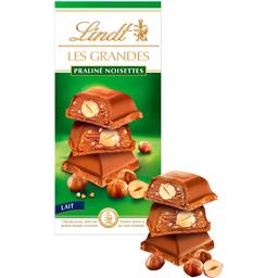 Шоколад молочний Lindt Les Grandes Праліне-фундук 225 г