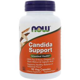 Натуральна добавка Now Candida support 90 капсул