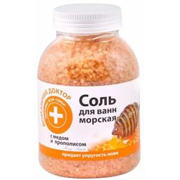Соль для ванн Домашний Доктор с медом и прополисом 1 кг
