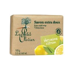 Мыло экстранежное Le Petit Olivier 100% vegetal oils soap, вербена, лимон, 100 г (3549620005301)