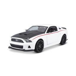 Игровая автомодель Maisto Ford Mustang Street Racer 2014, белый, 1:24 (31506 white)
