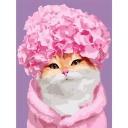 Картина по номерам Santi Гламурная кошка, 30х40 см (954475)