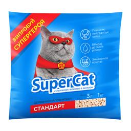 Наполнитель для кошек SuperCat стандарт 1 кг бежевый (3546)