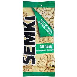 Ядра насіння соняшника Semki смажені солоні 50 г (739423)
