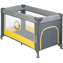 Манеж-кроватка Lionelo Stefi, серый с желтым (LO.SF02)