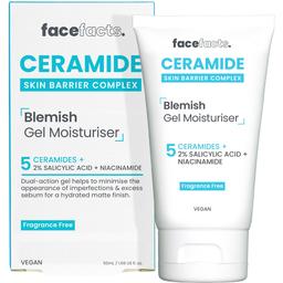 Увлажняющий гель с керамидами для воспаленной кожи лица Face Facts Ceramide Skin Barrier Complex Blemish Gel Moisturiser 50 мл