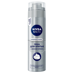 Піна для гоління Nivea Men Срібний захист, 200 мл (81371)