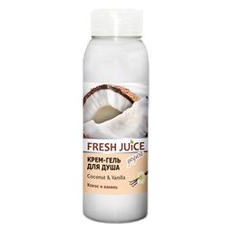 Крем-гель для душу Fresh Juice Coconut & Vanilla, 300 мл
