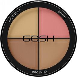 Палетка для контурінгу Gosh Contour'n Strobe Kit 002 (medium) 15 г