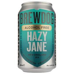 Пиво безалкогольное BrewDog Hazy AF, светлое, фильтрованное, 0,5%, ж/б, 0,33 л