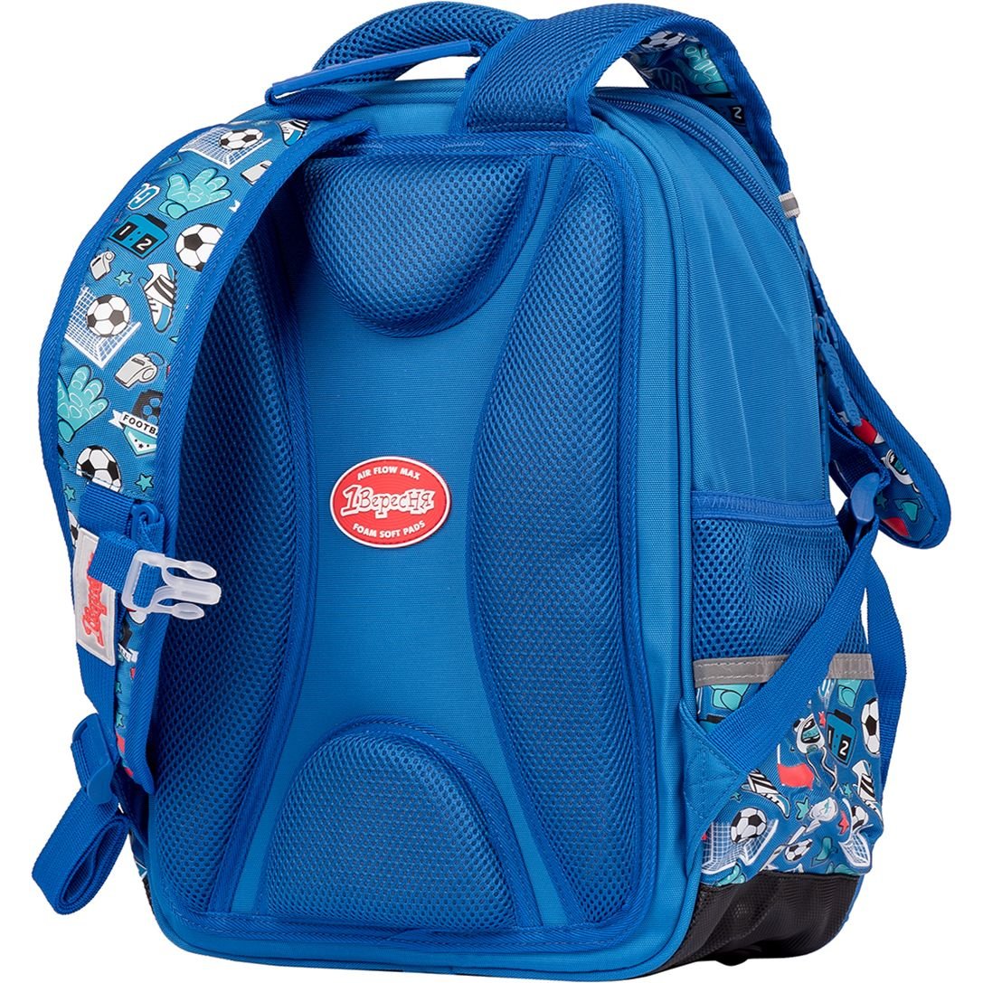 Рюкзак шкільний 1 Вересня S-105 Football, синій (558307) - фото 4