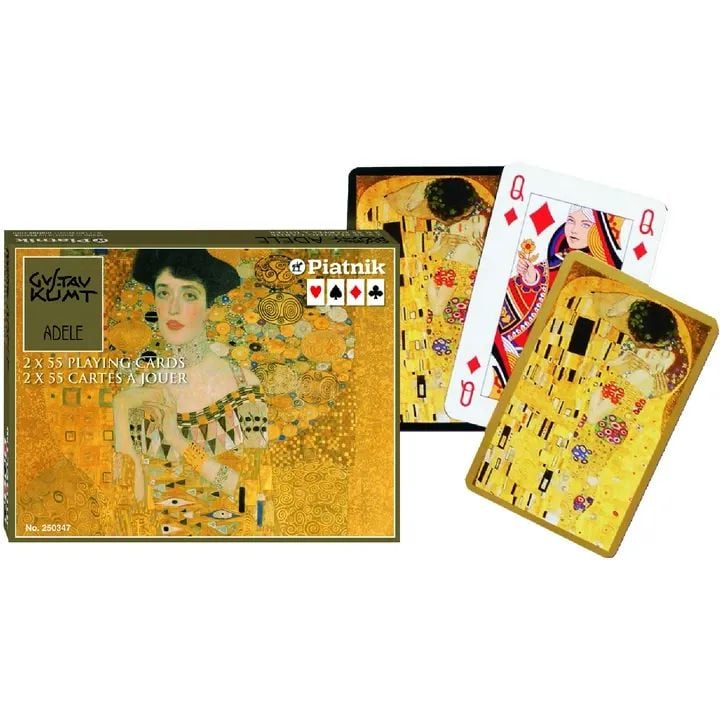 Гральні карти Piatnik Клімт Адель, дві колоди, 110 карт (PT-250347) - фото 1