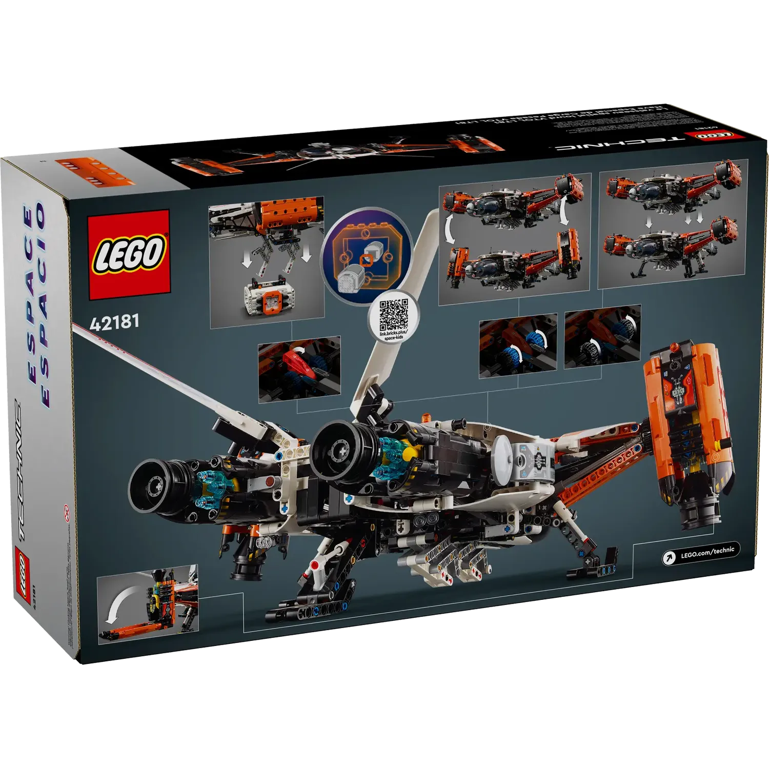 Конструктор LEGO Technic Вантажний космічний корабель VTOL LT81, 1365 деталей (42181) - фото 8