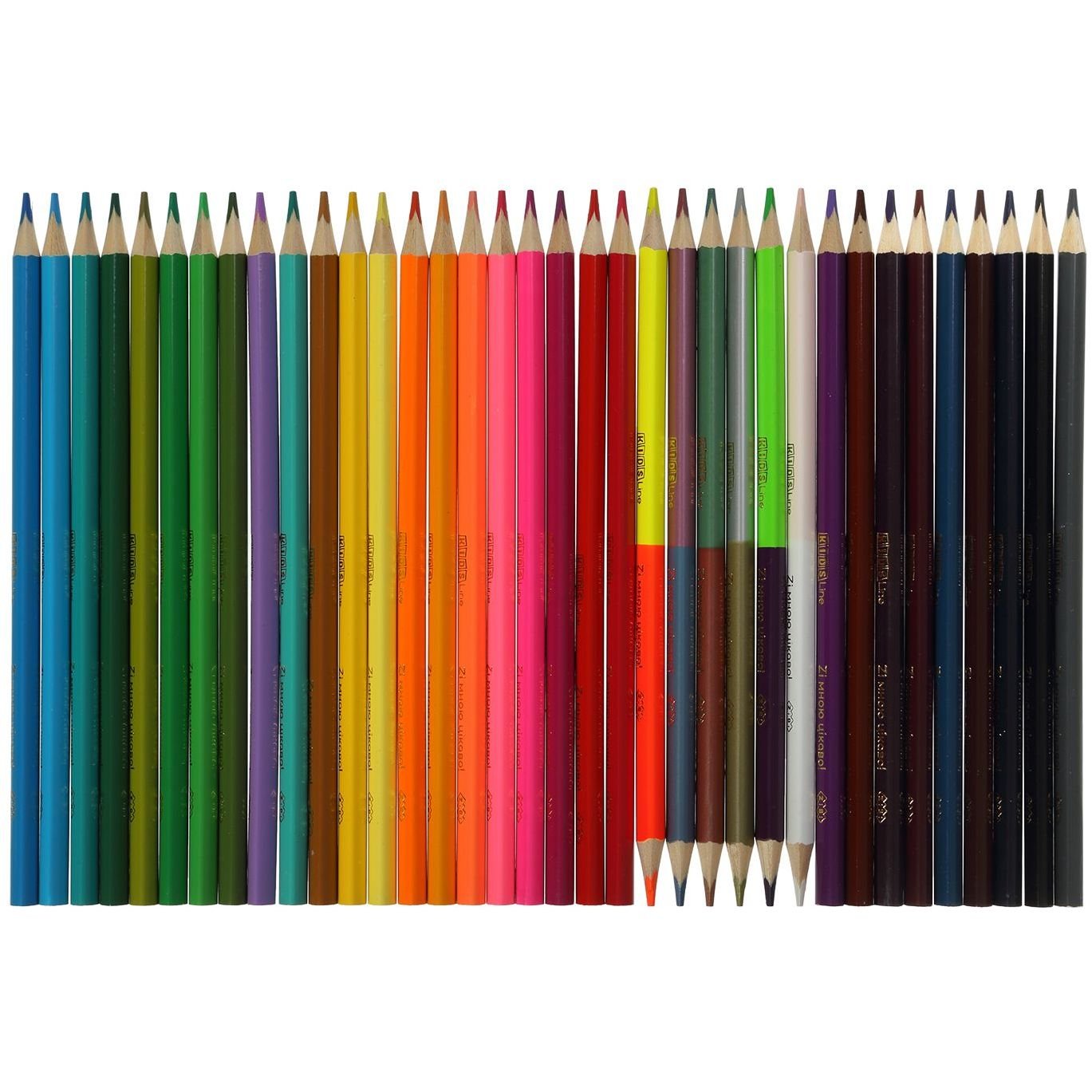 Олівці кольорові ZiBi Kids Line 36 шт. 42 кольори (ZB.2443) - фото 2