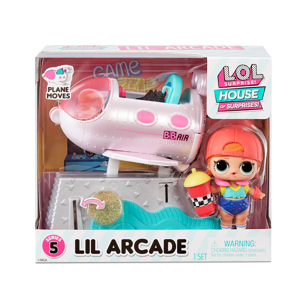 Игровой набор с куклой L.O.L. Surprise Маленькие комнатки Авиапутешествие Леди Скейтер (580218) - фото 8