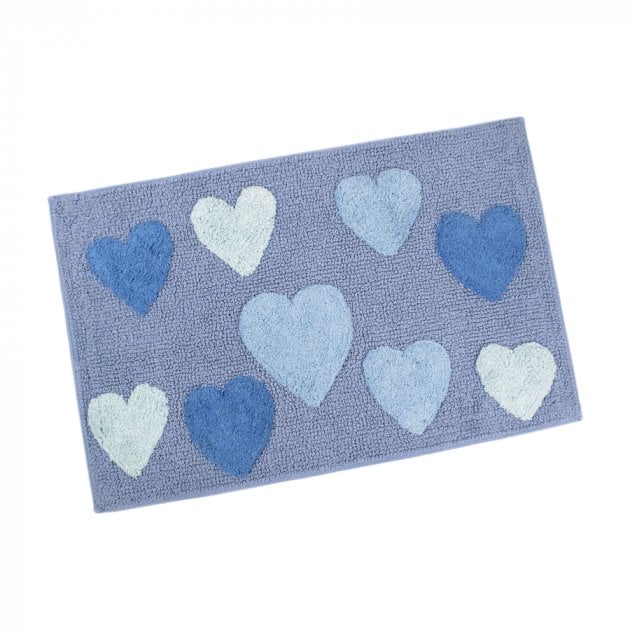Коврик Irya Hearts blue, 80х50 см, голубой (svt-2000022242387) - фото 2