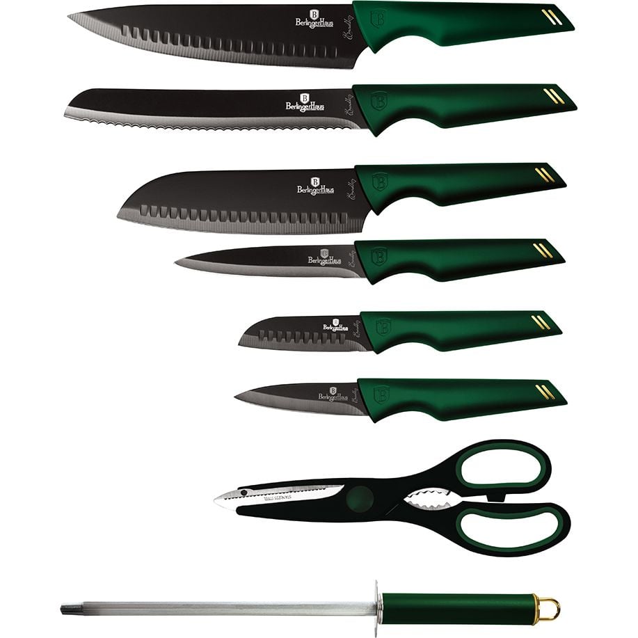 Набір ножів Berlinger Haus Emerald Collection, зелений (BH 2690) - фото 2