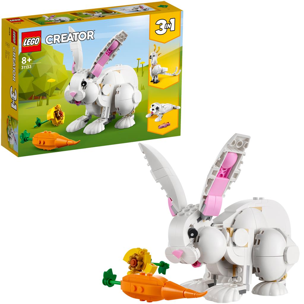 Конструктор LEGO Creator 3 v 1 Белый кролик 258 деталей (31133) - фото 4