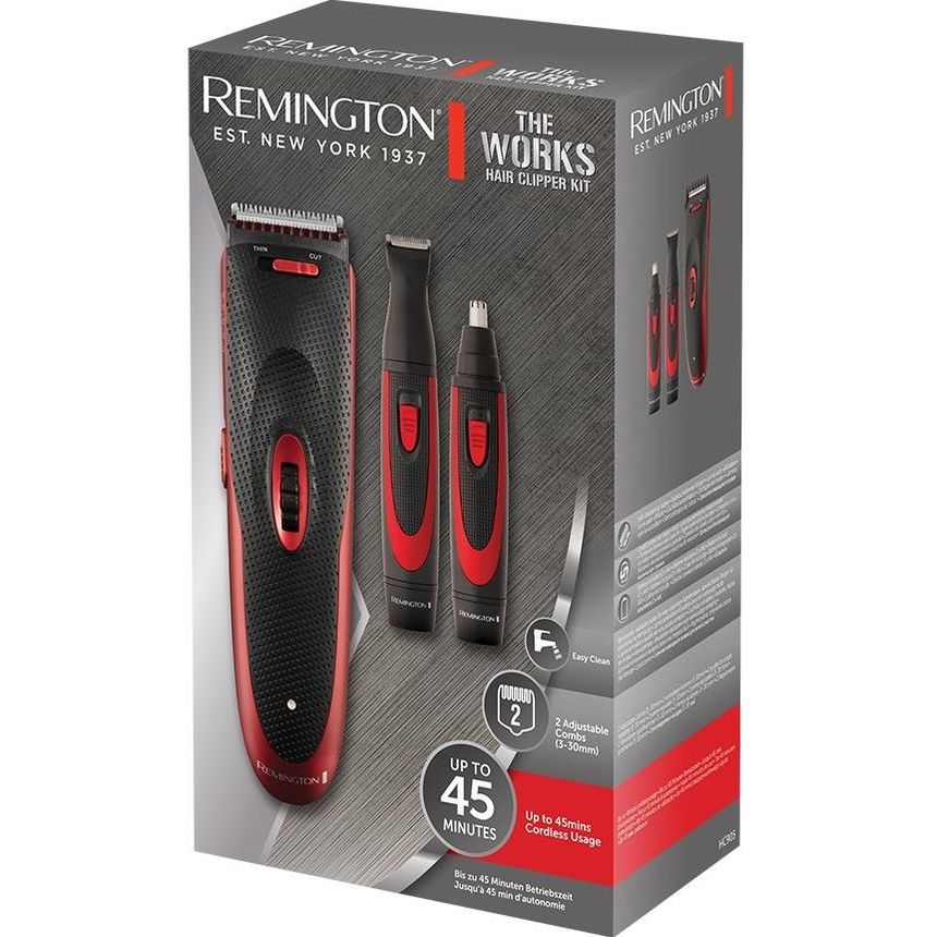 Набор для стрижки Remington The Works HC905 черно-красный - фото 6