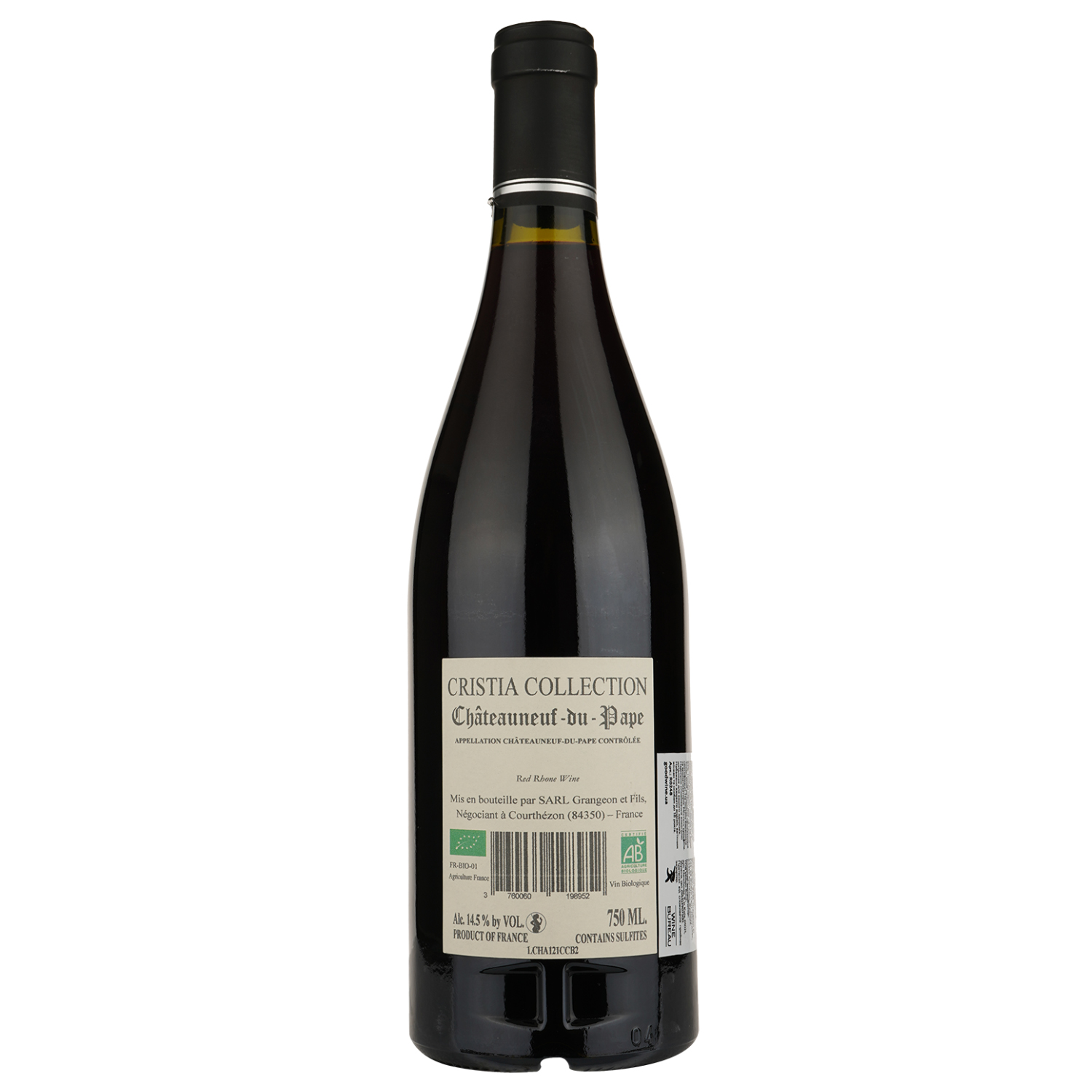 Вино Domaine de Cristia Chateauneuf-du-Pape Rouge, красное, сухое, 14,5% 0,75 л (W2795) - фото 2