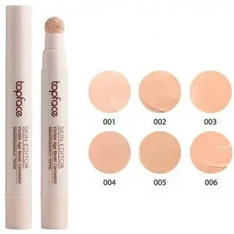 Консилер TopFace Skin Editor Concealer Matte Visible Age Reset PT466 тон 006 5.5 мл - фото 6