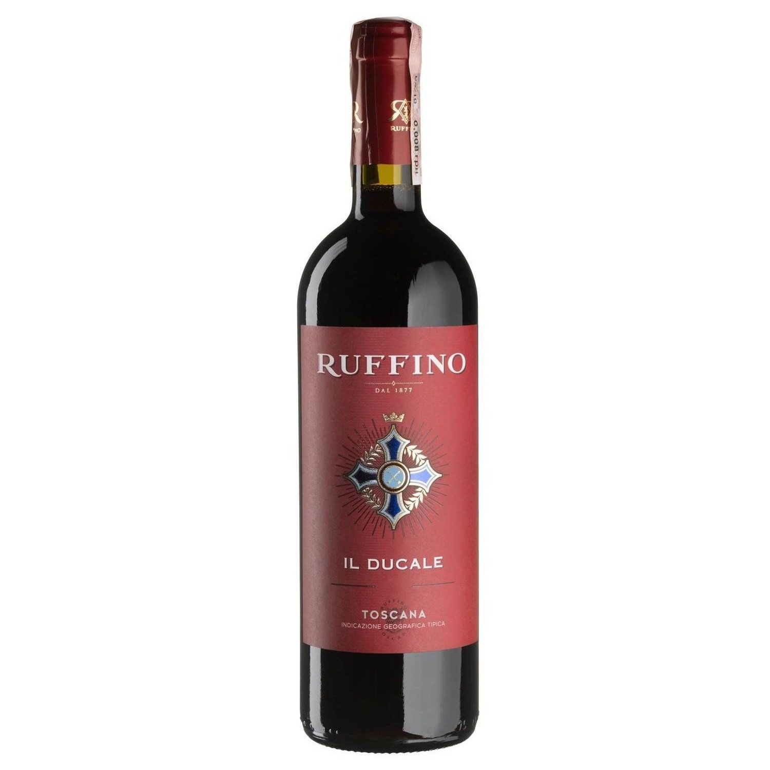 Вино Ruffino Il Ducale, красное, сухое, 0,75 л - фото 1
