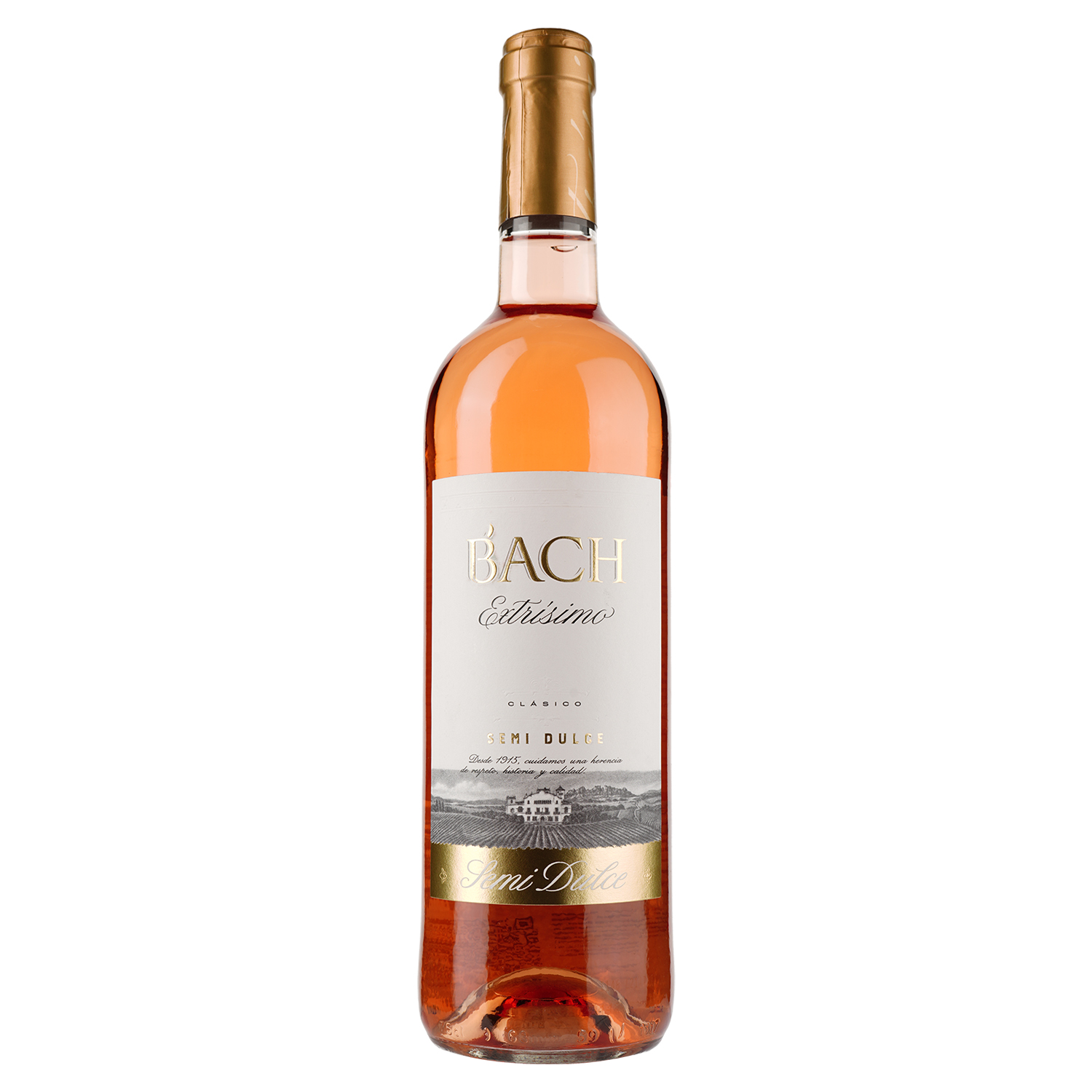 Вино Bach Extrisimo Rosado Semi Dulce, рожеве, напівсолодке, 0,75 л - фото 1
