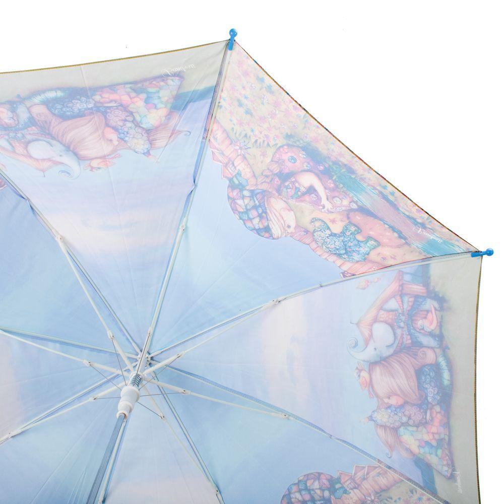 Детский зонт-трость полуавтомат Lamberti 91 см разноцветный - фото 3